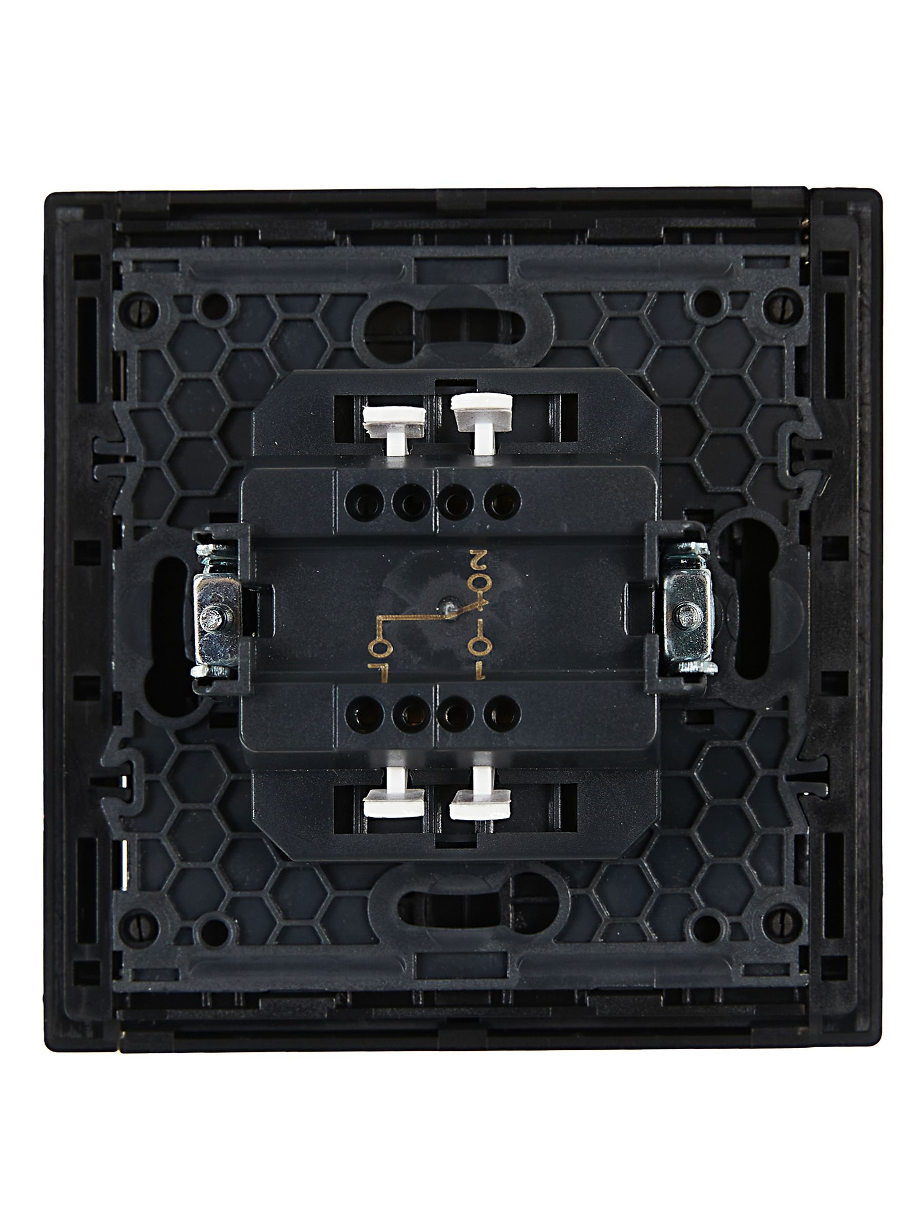 FORTE&PIANO Выключатель 1-клавишный проходной 10А FP103 черный ИЭК