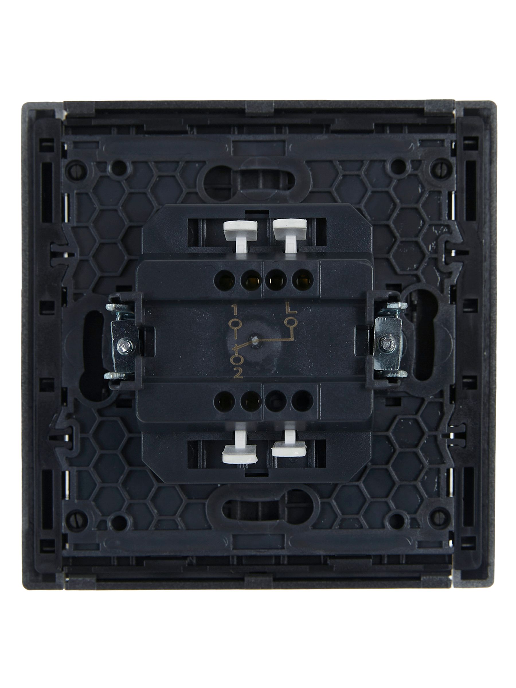 FORTE&PIANO Выключатель 1-клавишный проходной 10А FP503 сталь ИЭК