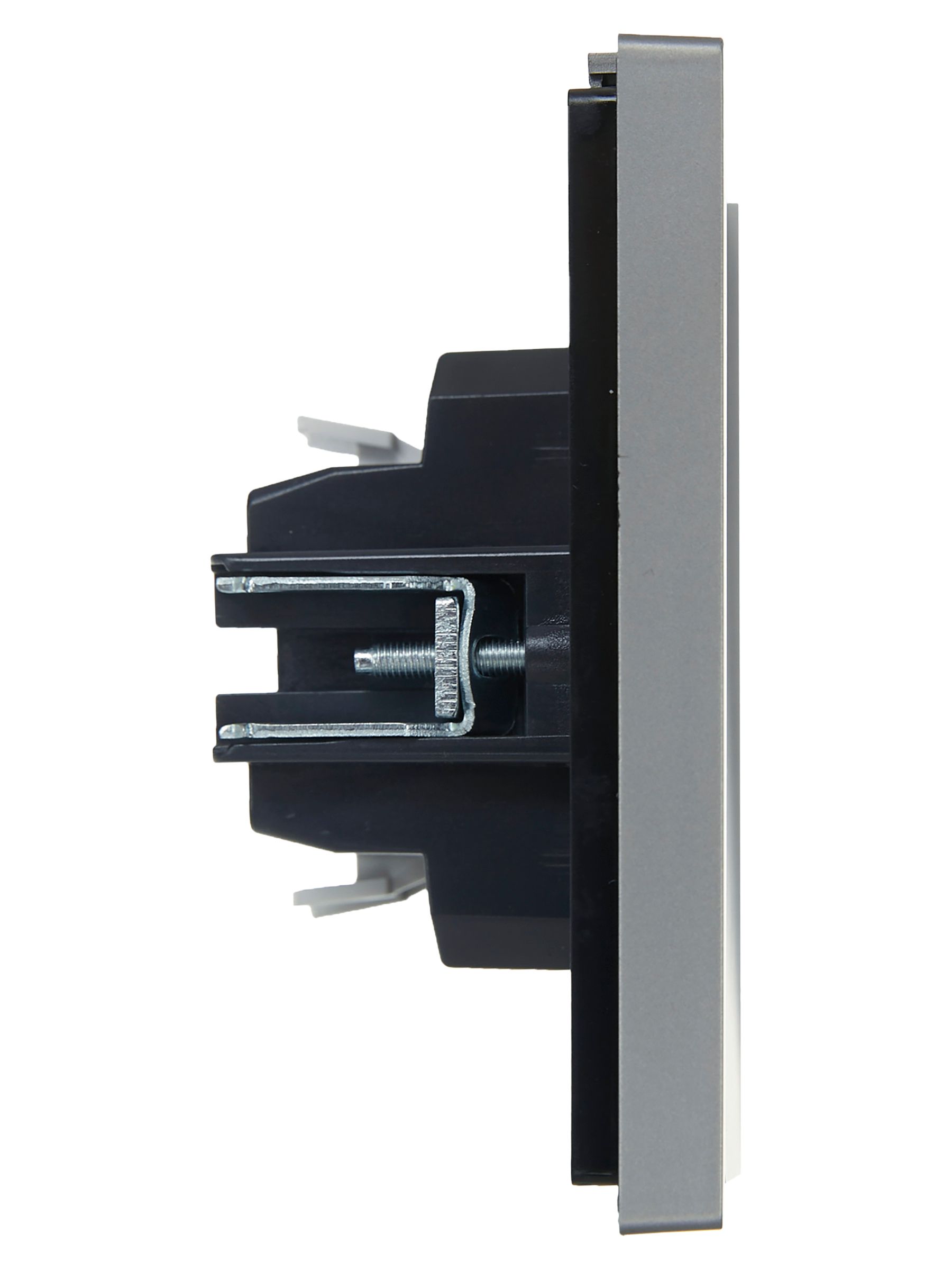 FORTE&PIANO Выключатель 1-клавишный проходной 10А FP503 сталь ИЭК