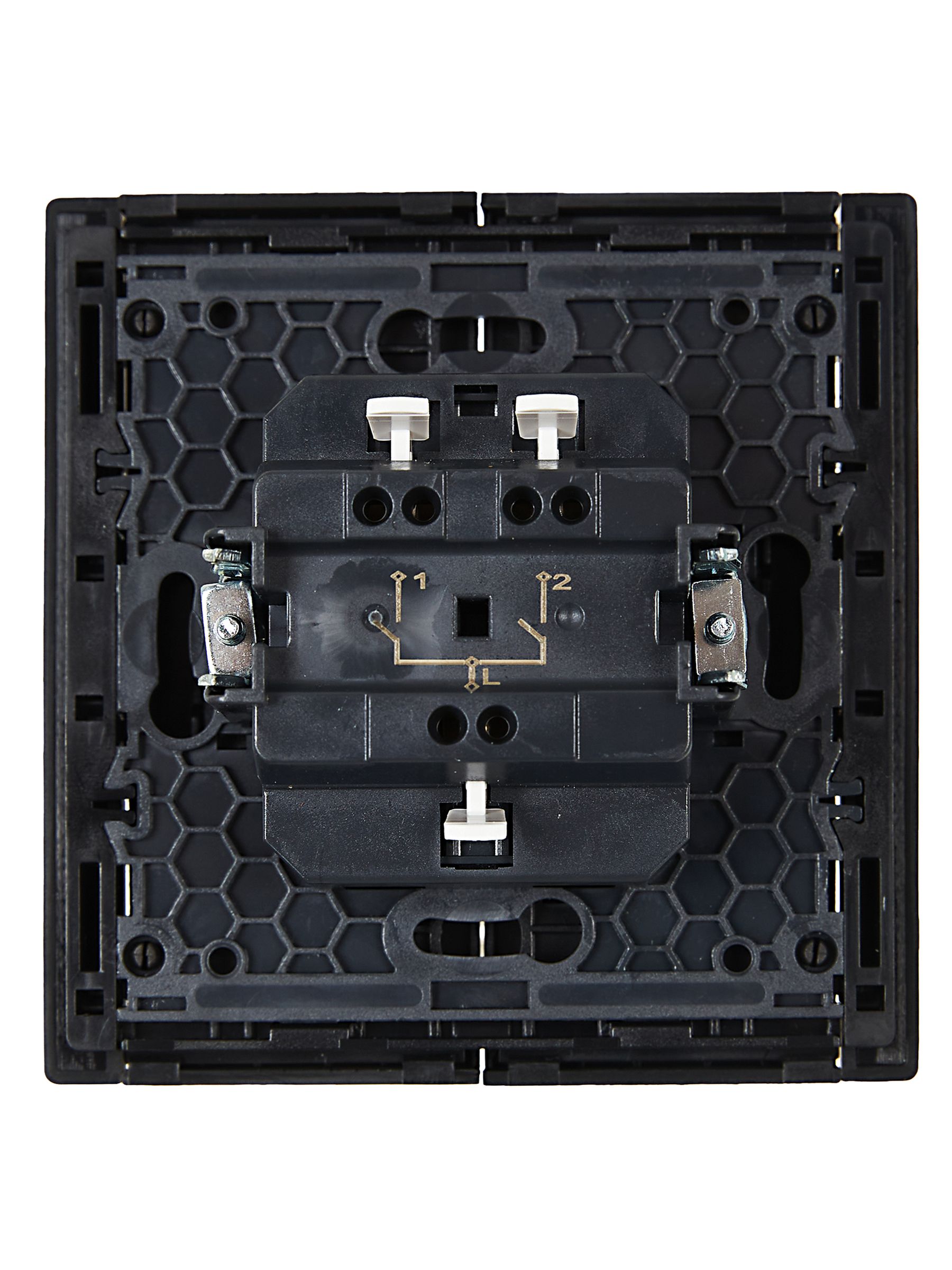 FORTE&PIANO Выключатель 2-клавишный 10А FP105 черный ИЭК