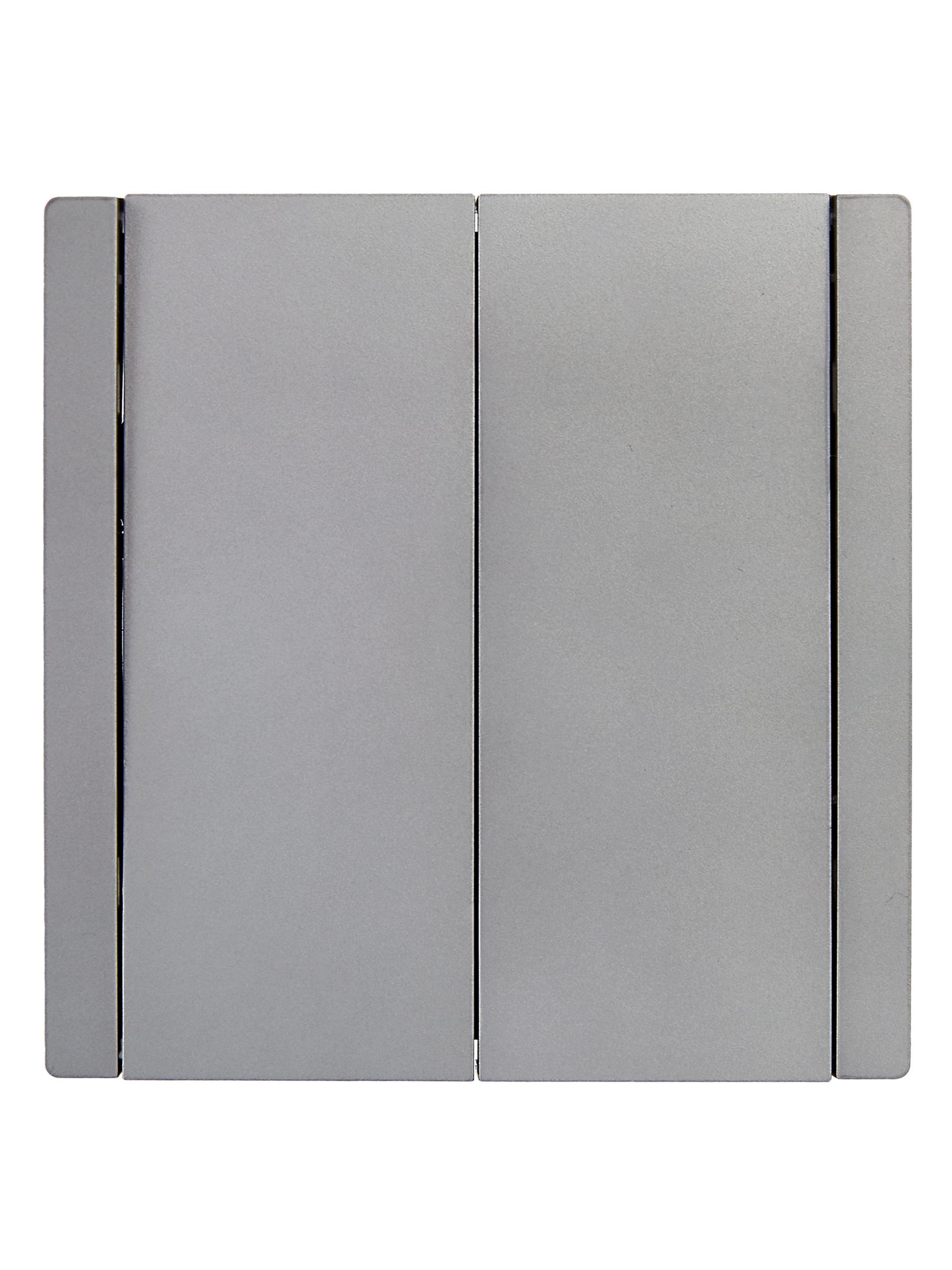 FORTE&PIANO Выключатель 2-клавишный 10А FP505 сталь ИЭК