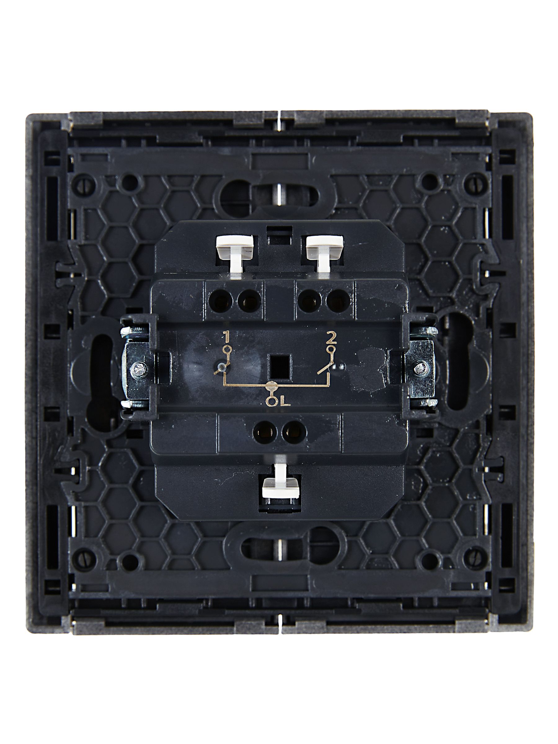 FORTE&PIANO Выключатель 2-клавишный 10А FP505 сталь ИЭК