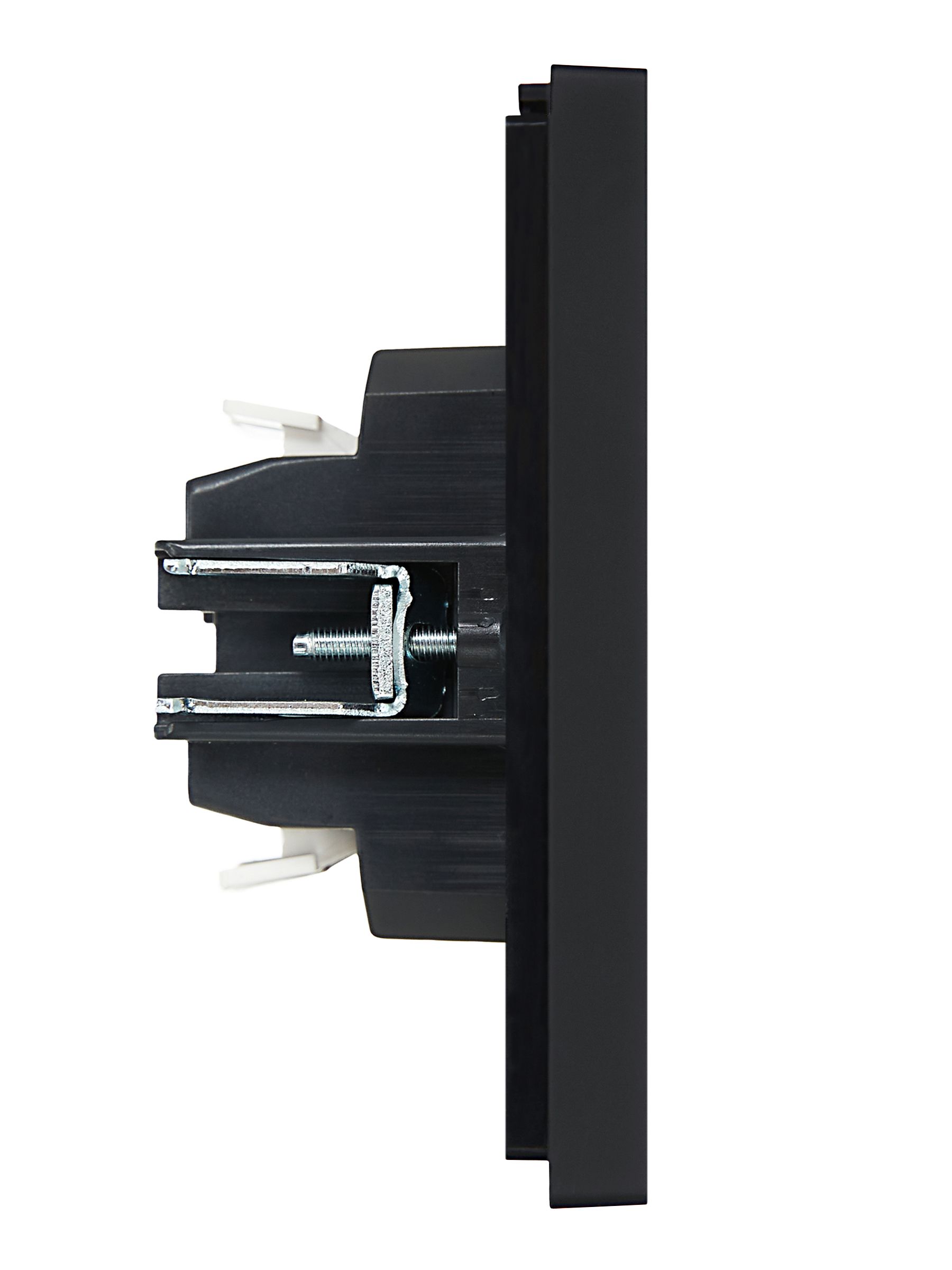 FORTE&PIANO Выключатель 2-клавишный проходной 10А FP107 черный ИЭК