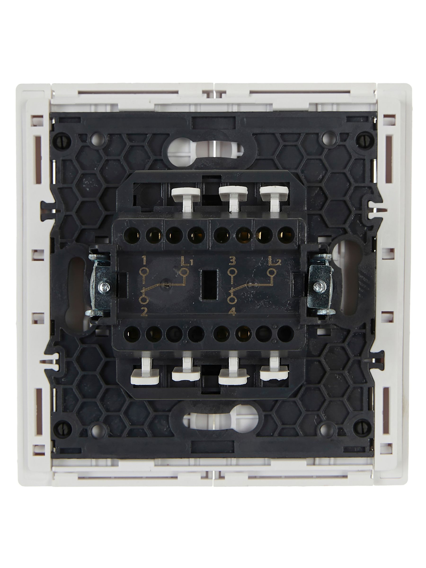 FORTE&PIANO Выключатель 2-клавишный проходной 10А FP207 белый ИЭК