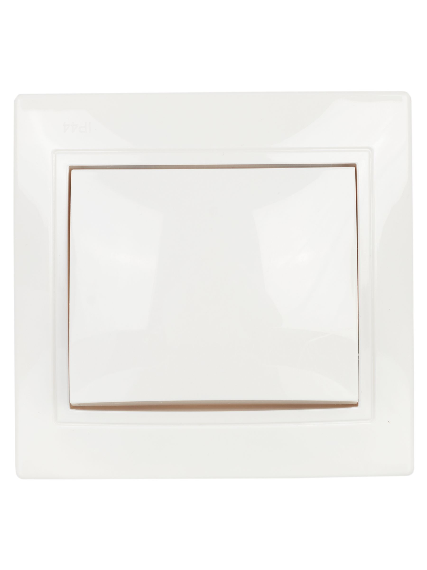 KVARTA Выключатель 1-клавишный 10А IP44 ВС10-1-0-КБ-44 белый IEK