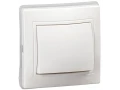 KVARTA Выключатель 1-клавишный 10А IP44 ВС10-1-0-КБ-44 белый IEK