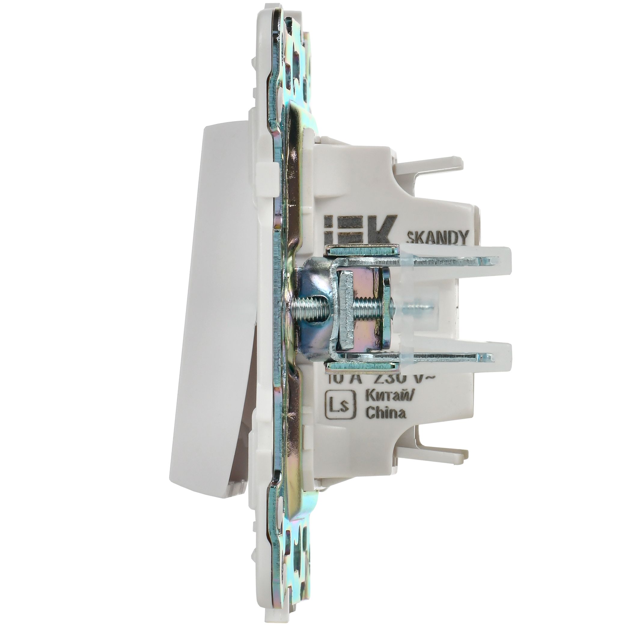 SKANDY Выключатель 1-клавишный 10А SK-V01W арктический белый IEK