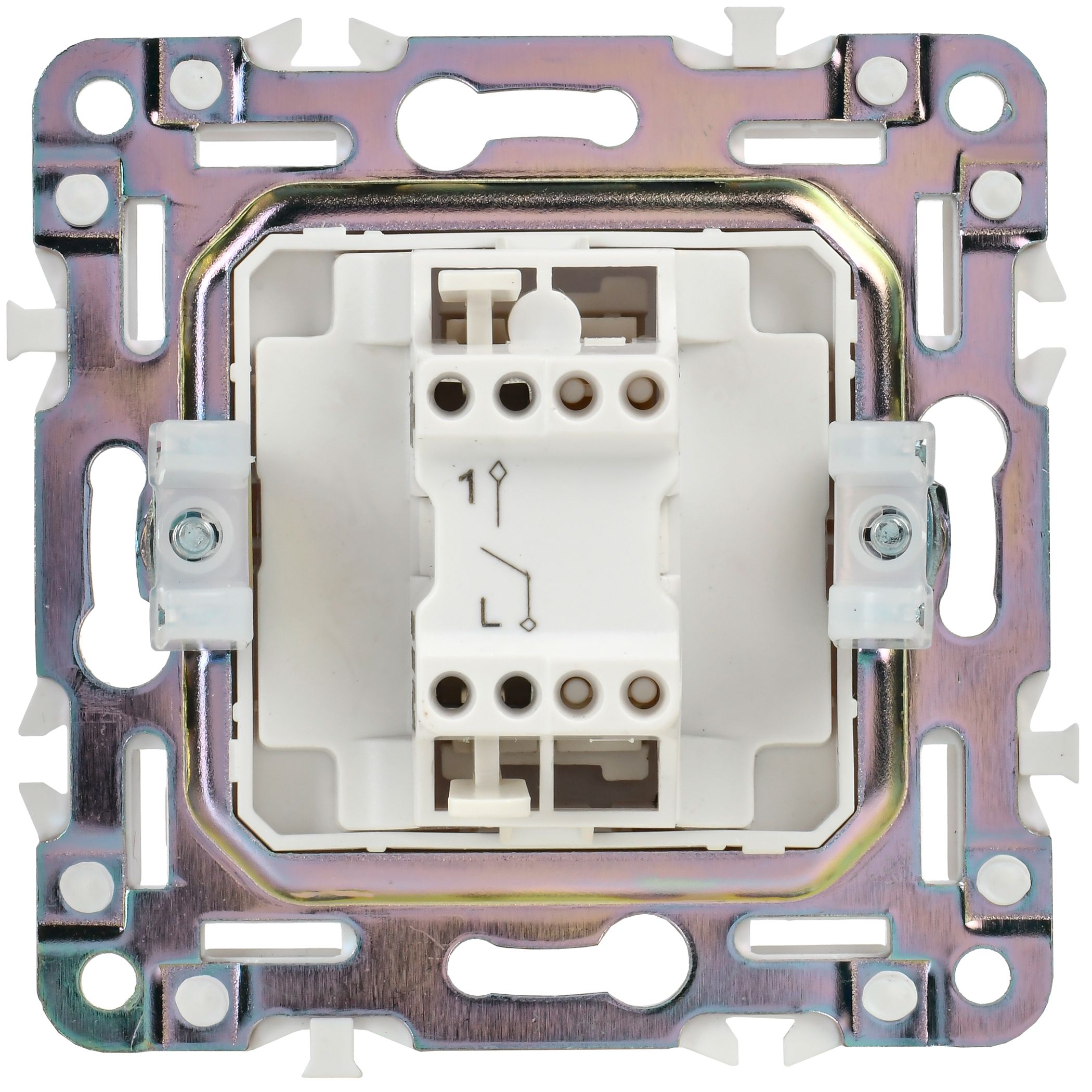 SKANDY Выключатель 1-клавишный 10А SK-V01W арктический белый IEK