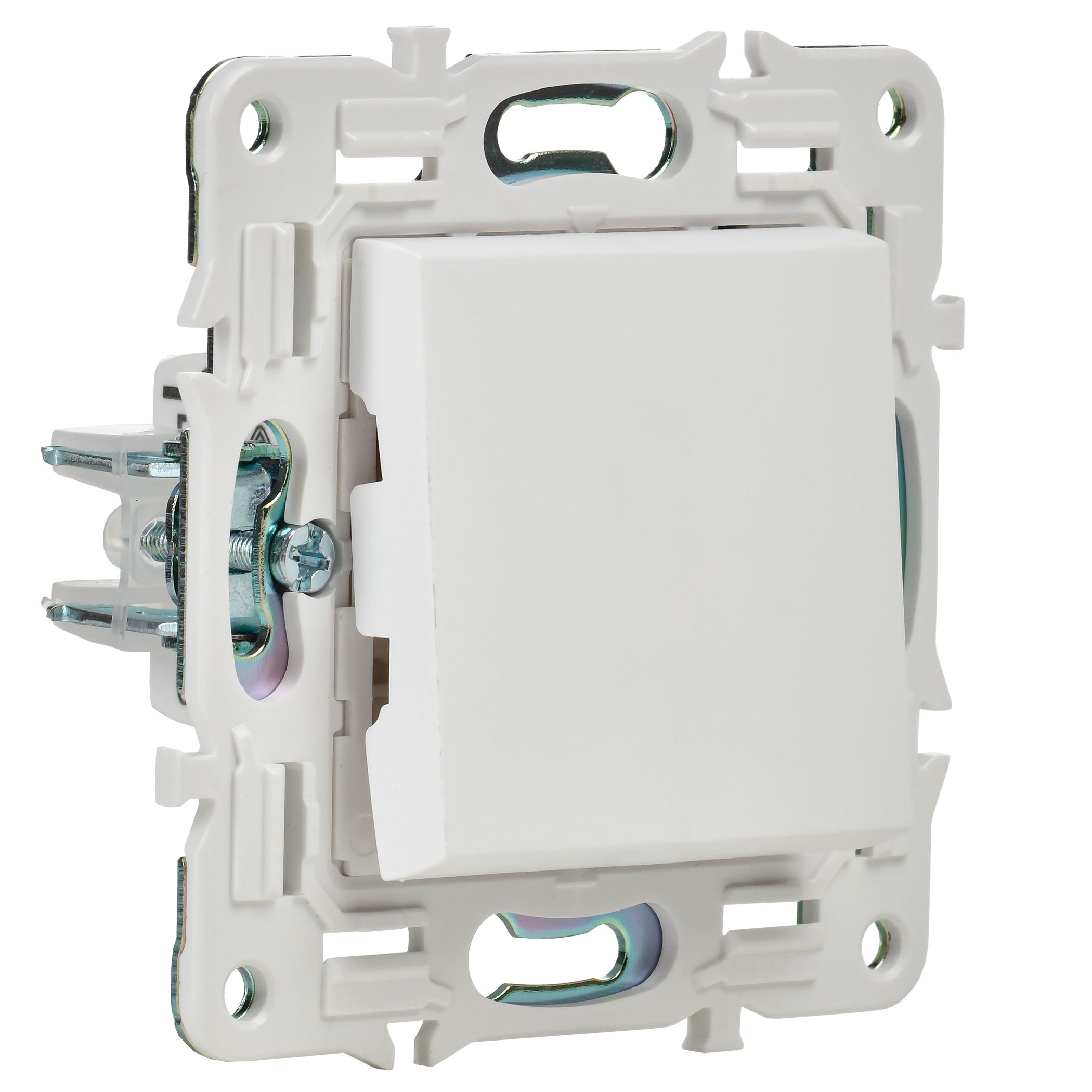 SKANDY Выключатель 1-клавишный проходной 10А SK-V02W арктический белый IEK