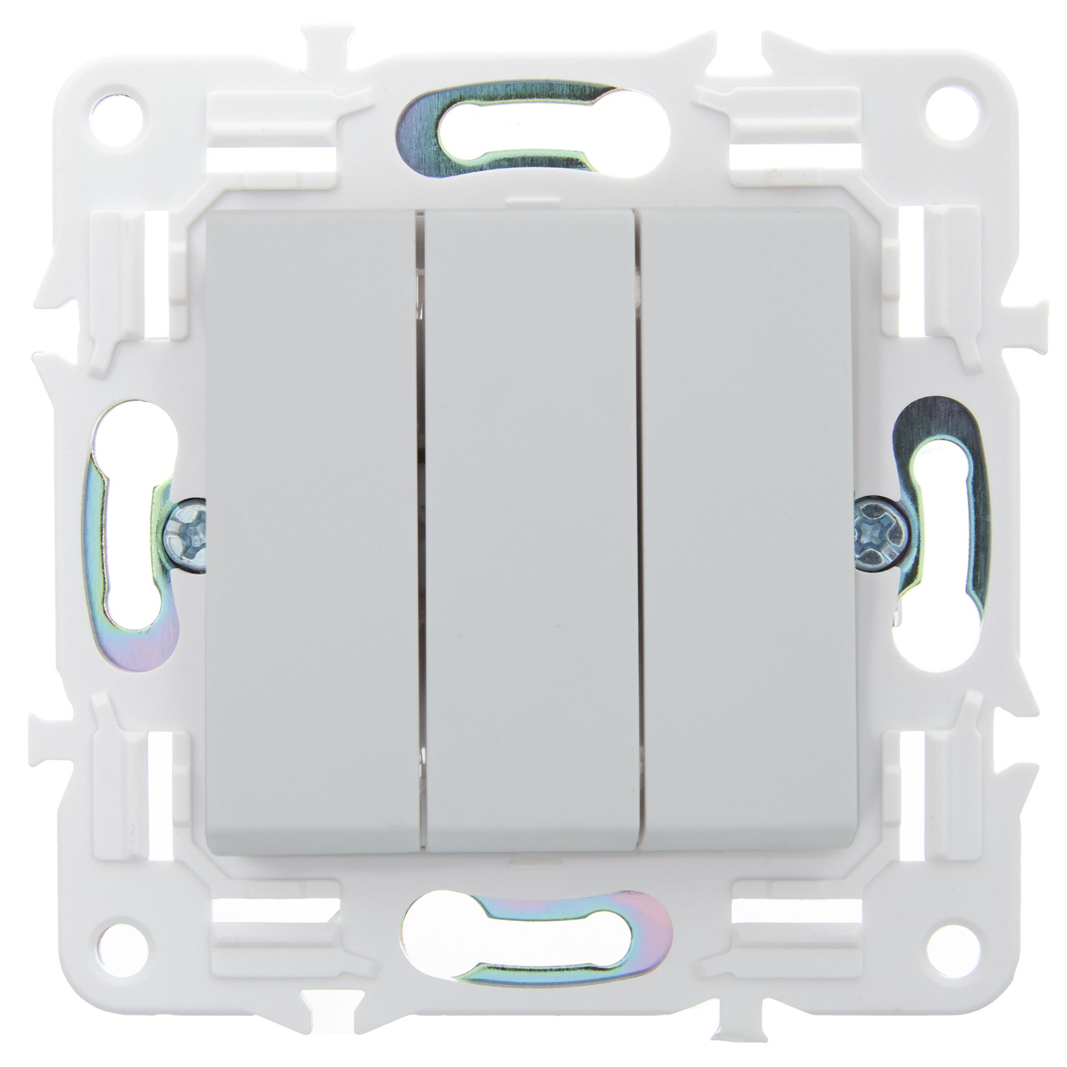 SKANDY Выключатель 3-клавишный 10А SK-V11W арктический белый IEK