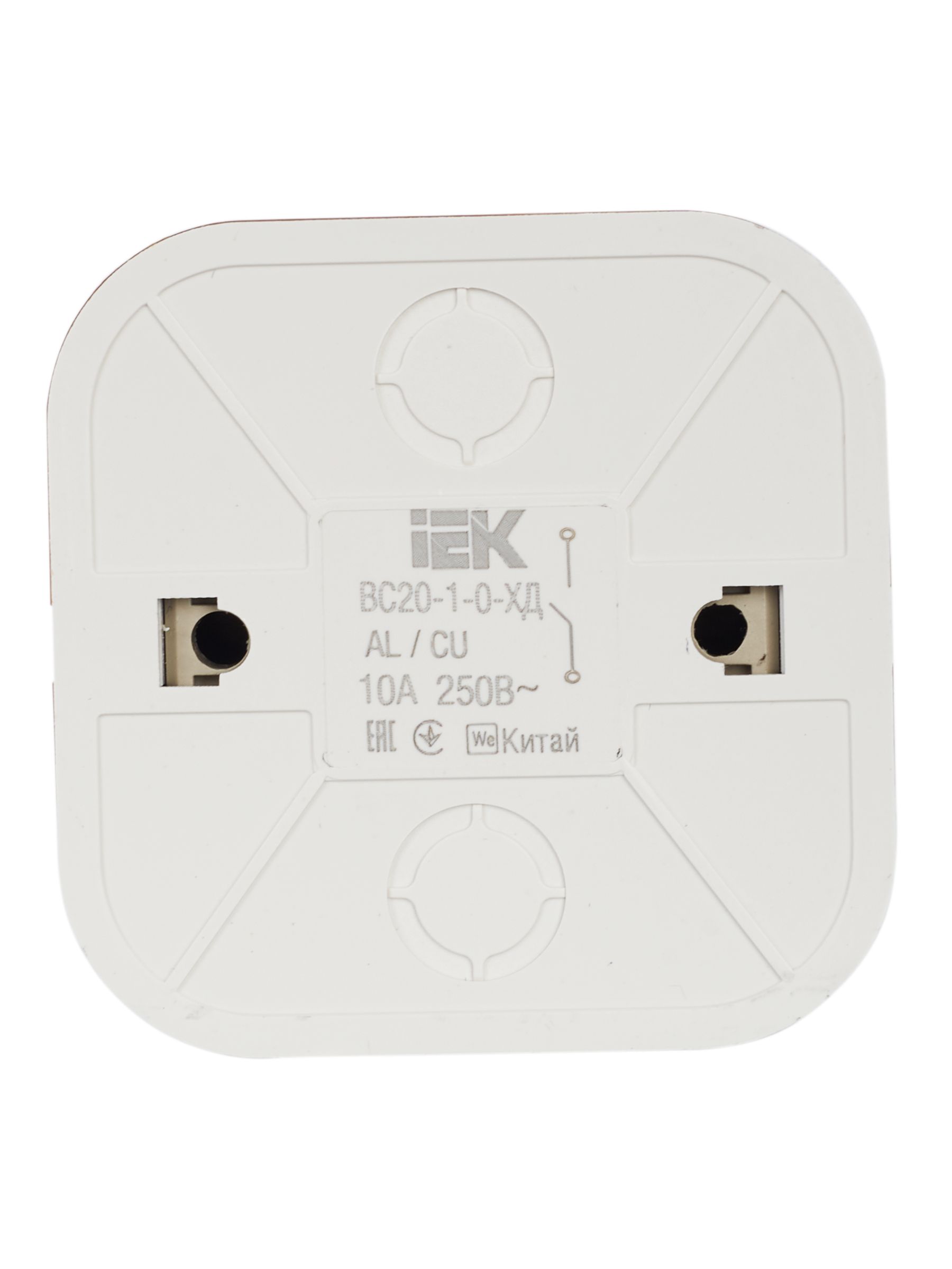 GLORY Выключатель 1-клавишный для открытой установки ВС20-1-0-ХД дуб IEK