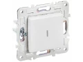 SKANDY Выключатель 1-клавишный проходной с индикацией 10А SK-V08W арктический белый IEK