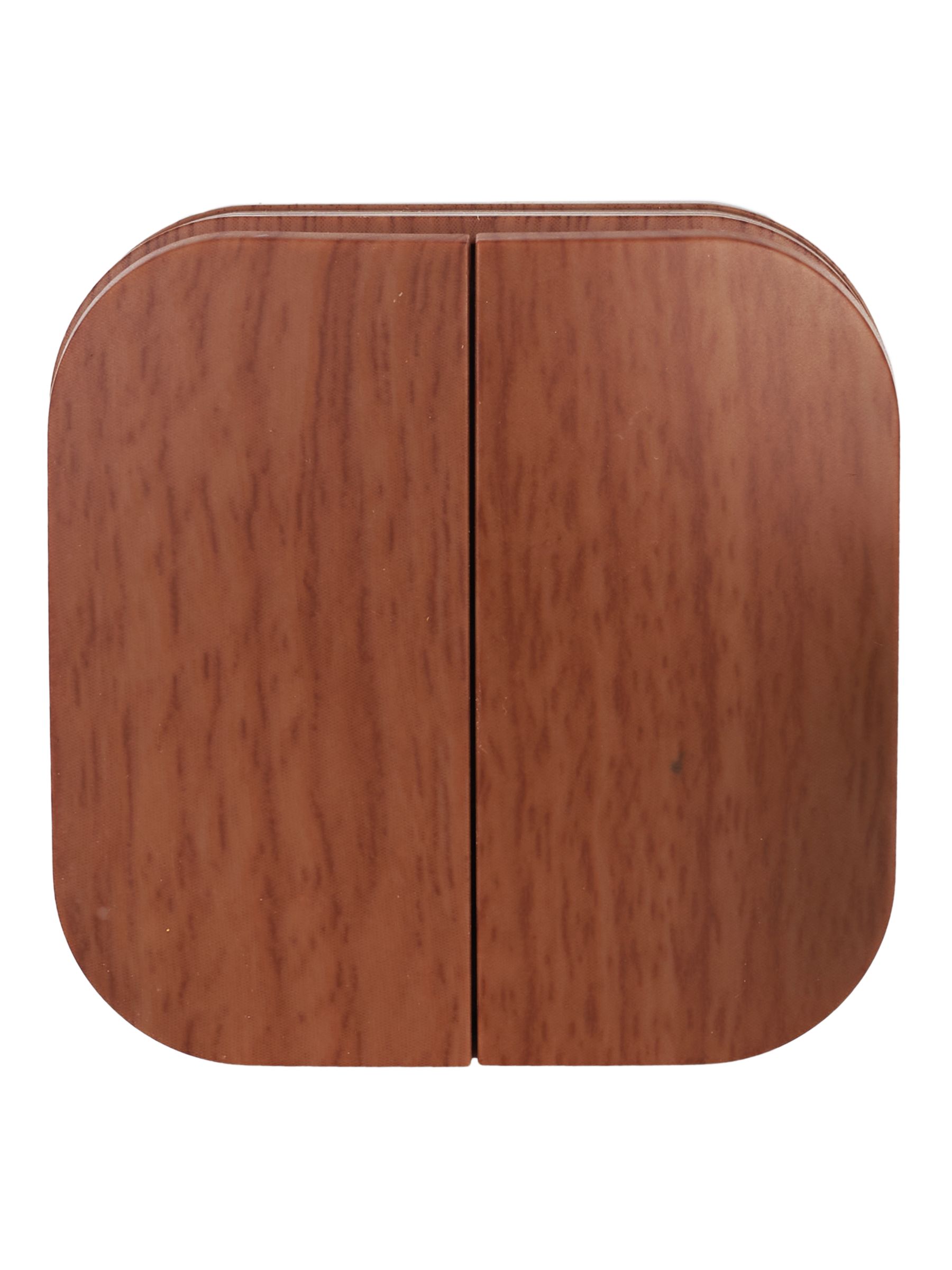 GLORY Выключатель 2-клавишный для открытой установки 10А ВС20-2-0-ХД дуб IEK