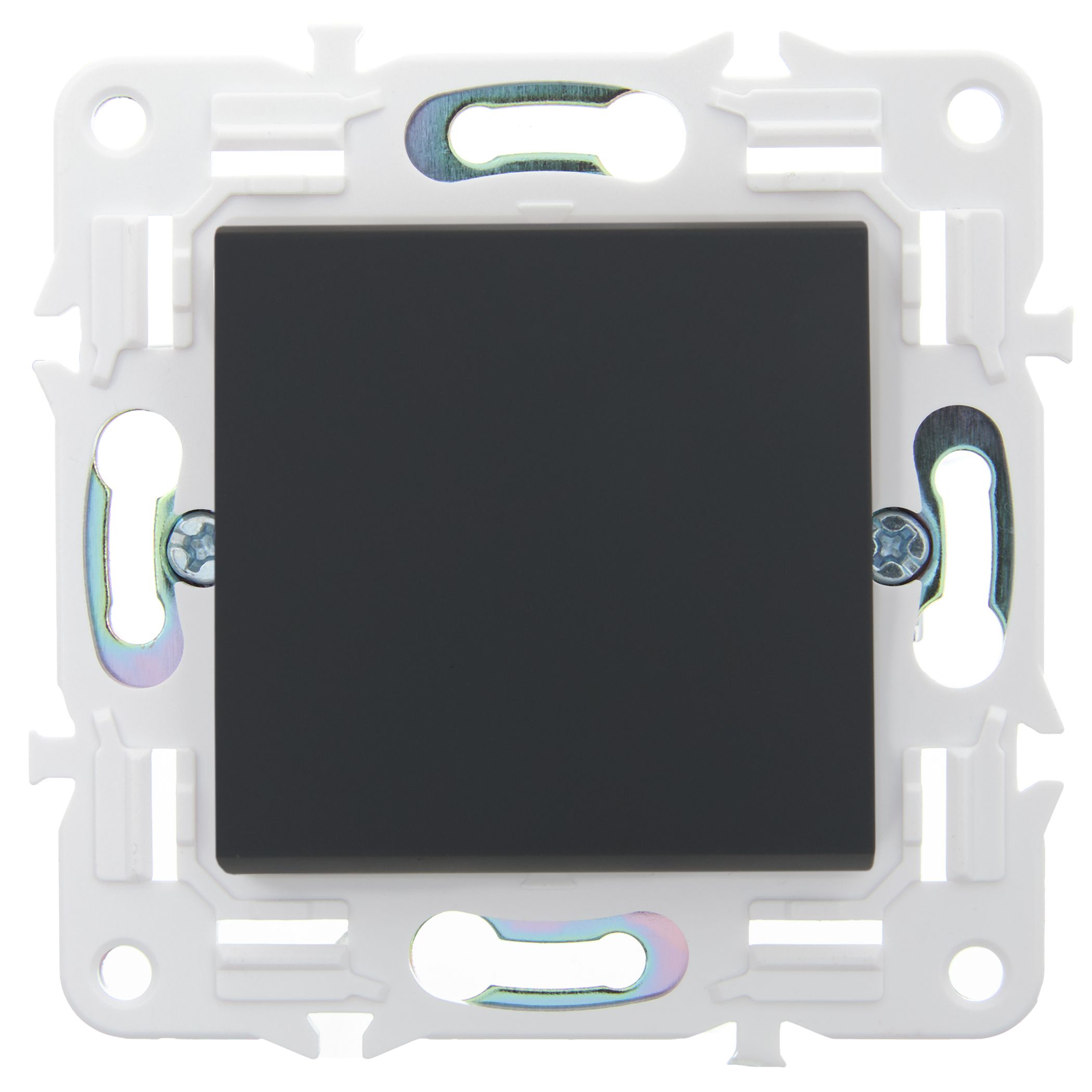 SKANDY Выключатель 1-клавишный проходной 10А SK-V02G графит IEK