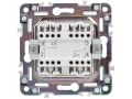 SKANDY Выключатель 2-клавишный проходной 10А SK-V05W арктический белый IEK