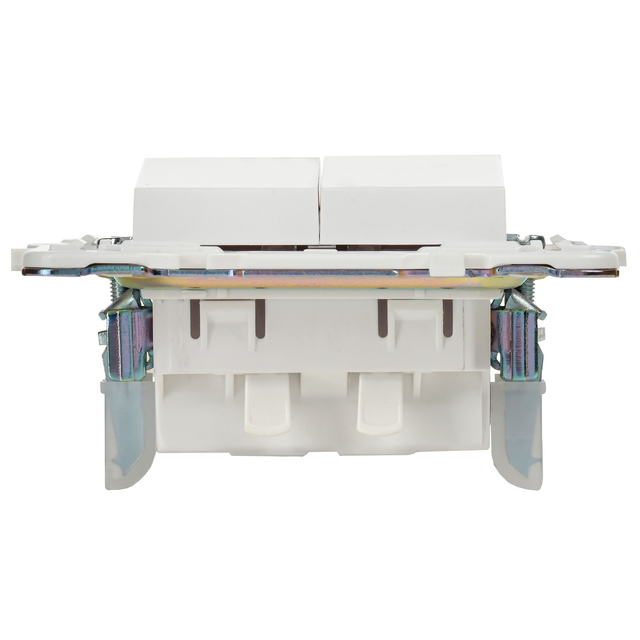 SKANDY Выключатель 2-клавишный 10А SK-V04W арктический белый IEK