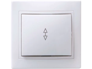 Выключатель ВСп 10-1-0-КБ однокл.проход. 10А КВАРТА (белый) ИЭК