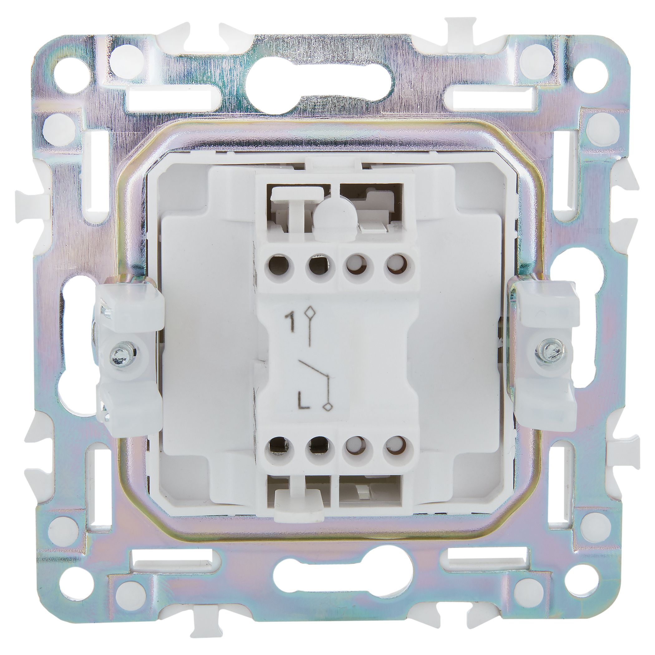 SKANDY Выключатель 1-клавишный 10А SK-V01G графит IEK