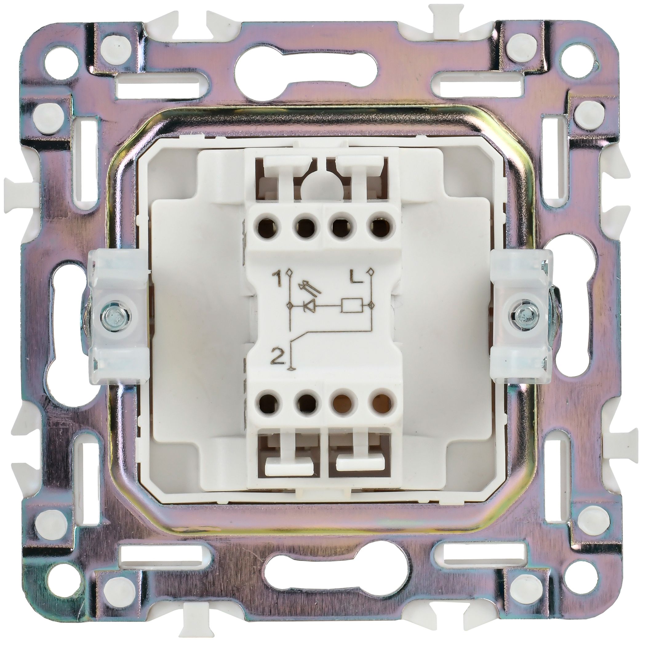 SKANDY Выключатель 1-клавишный с индикацией 10А SK-V07Bl черный IEK