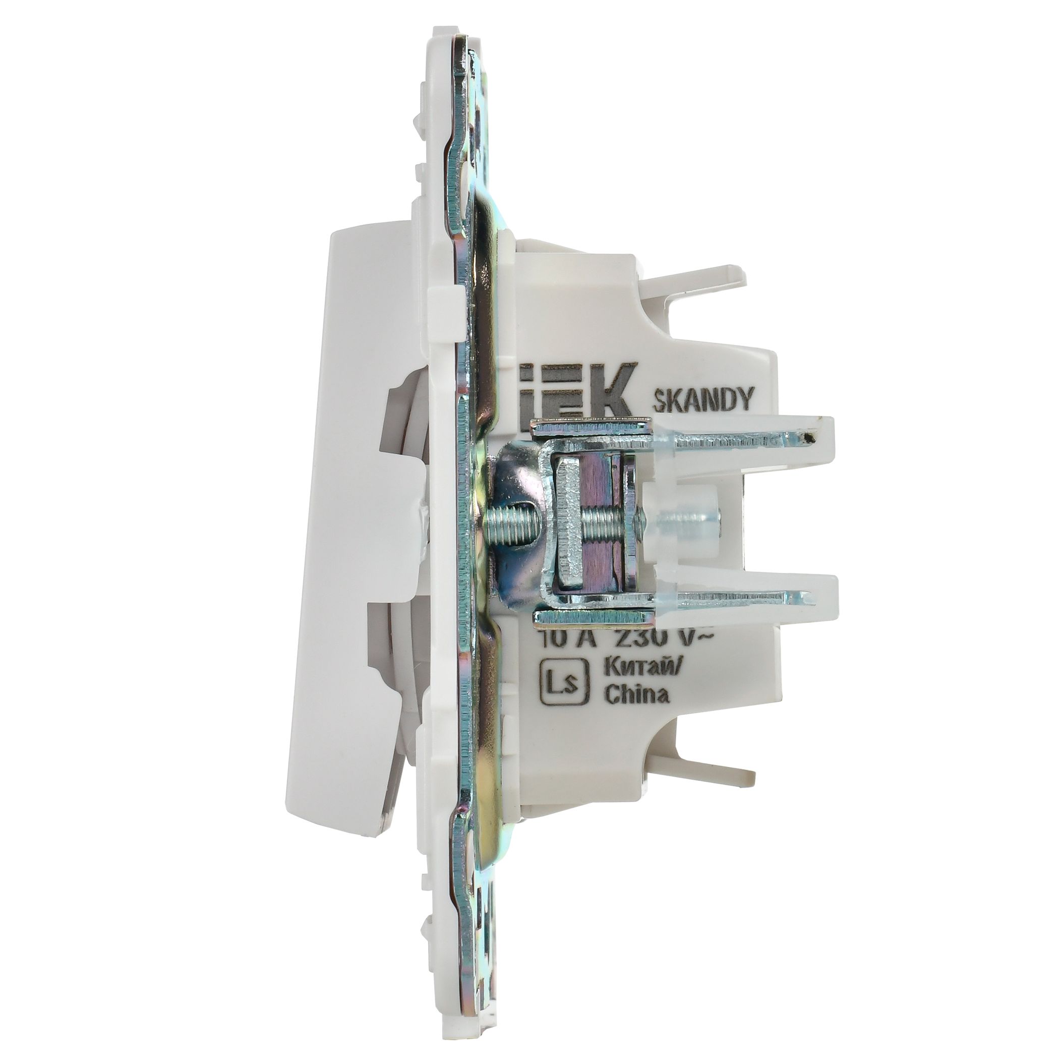 SKANDY Выключатель 2-клавишный перекрестный 10А SK-V06W арктический белый IEK