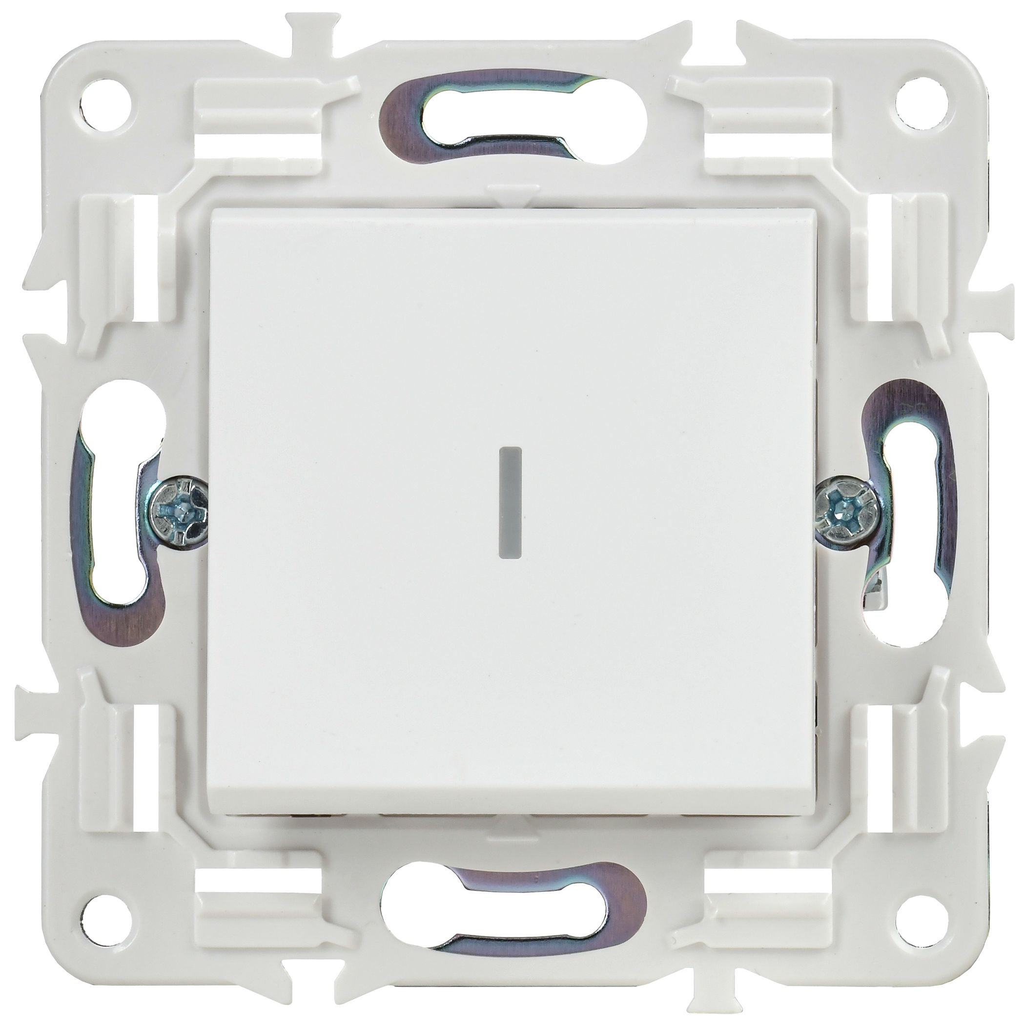 SKANDY Выключатель 1-клавишный с индикацией 10А SK-V07W арктический белый IEK