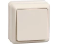 OKTAVA Выключатель 1-клавишный для открытой установки 10А ВС20-1-0-ОКм кремовый IEK