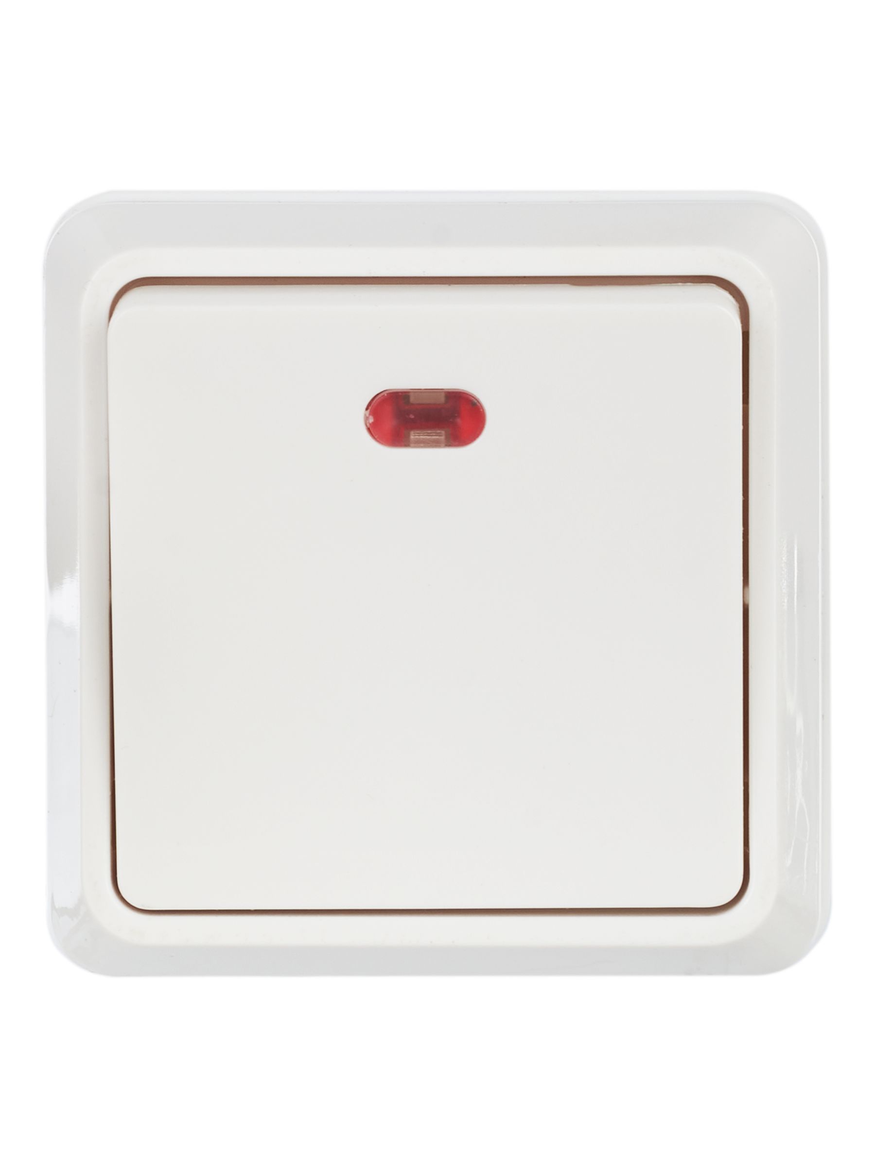 Выключатель ВС20-1-1-ОБ 1кл с инд 10А откр.уст. ОКТАВА (белый) ИЭК