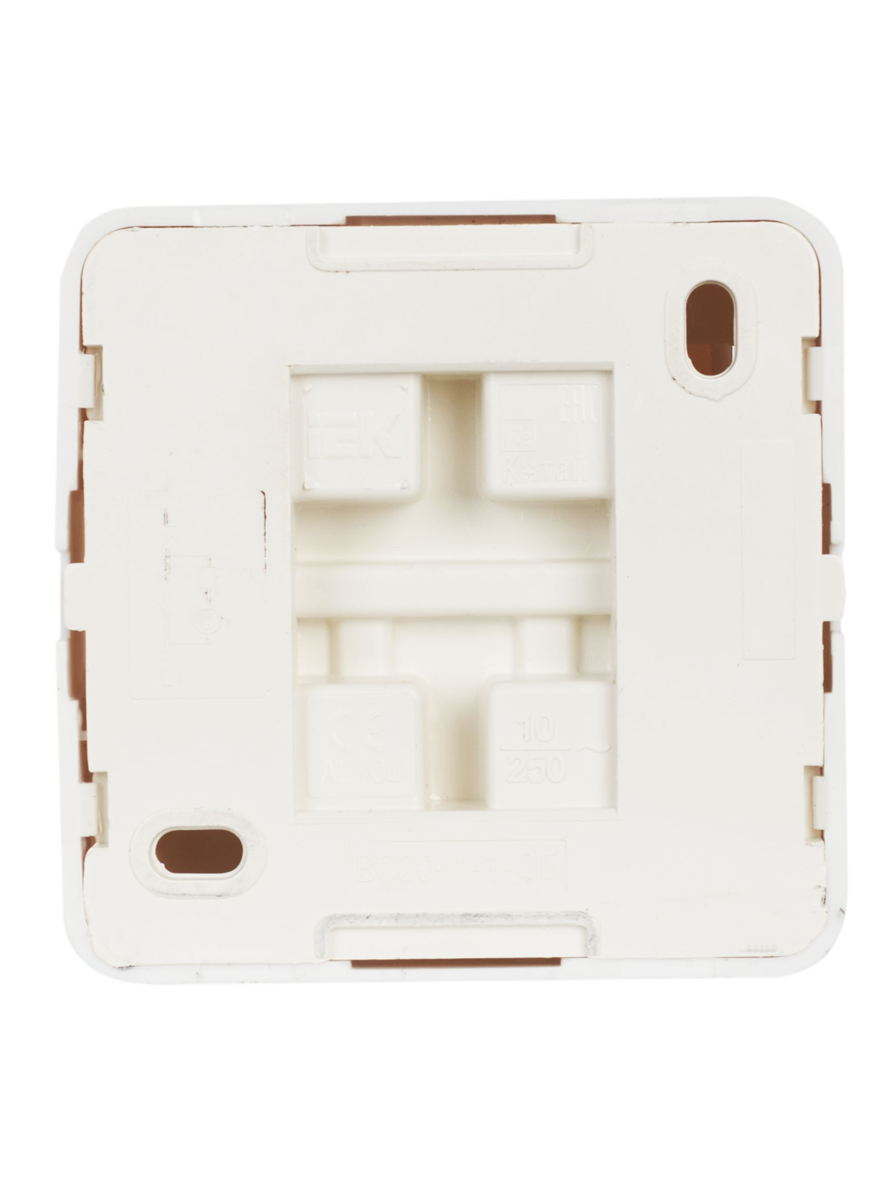 Выключатель ВС20-1-1-ОБ 1кл с инд 10А откр.уст. ОКТАВА (белый) ИЭК