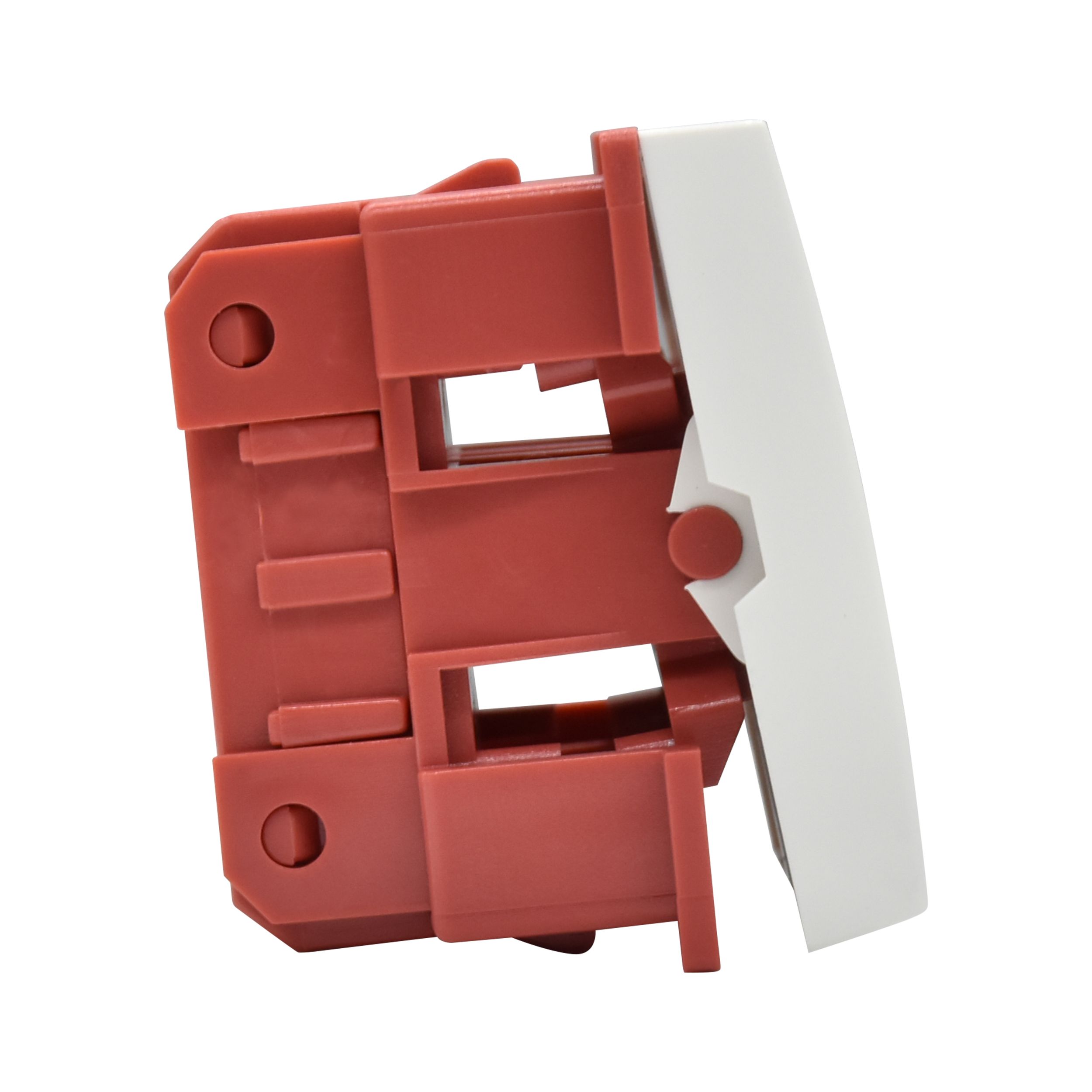 ВК1-22-00-П Выключатель двухклавишный (на 2 модуля) ПРАЙМЕР белый ИЭК