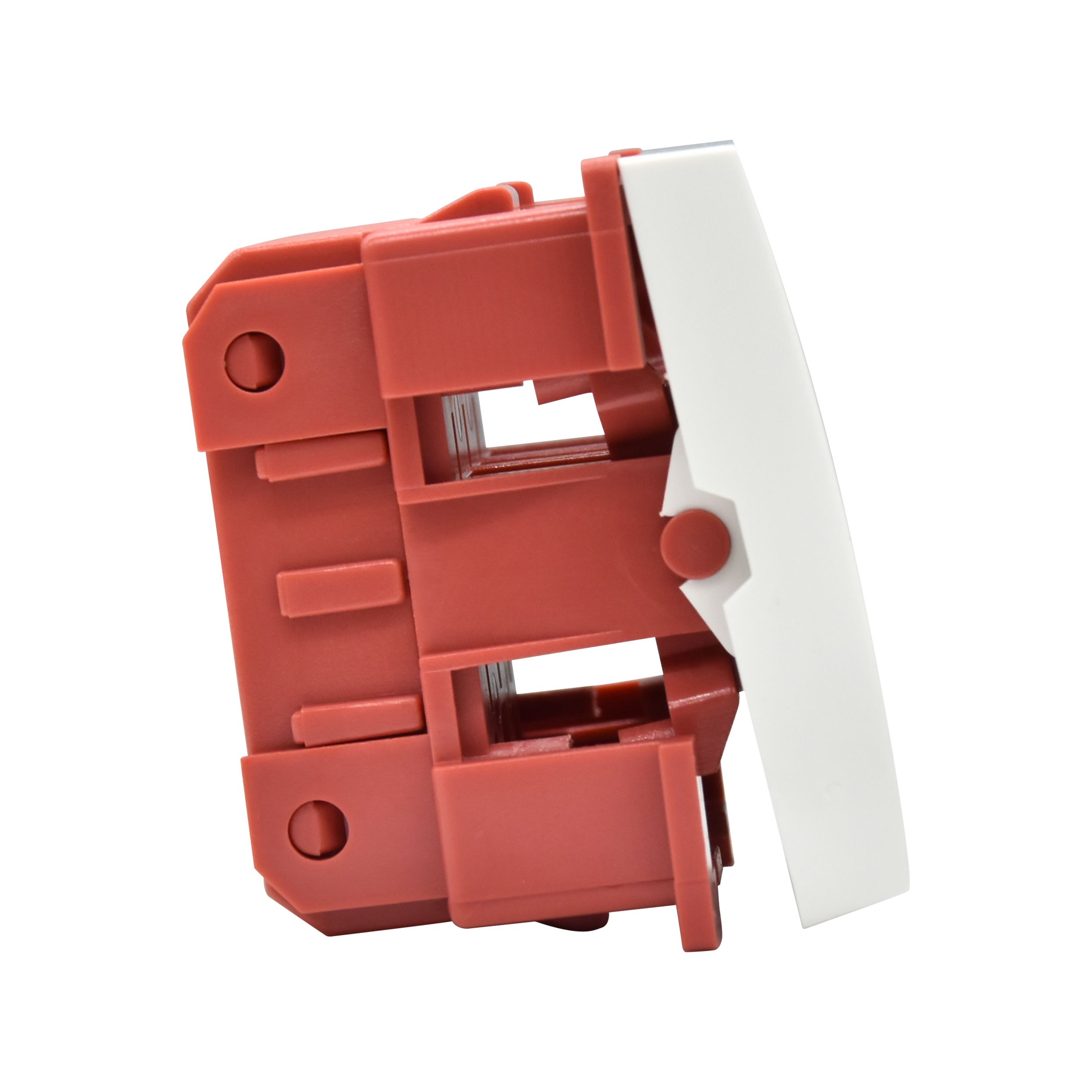 ВК4-21-00-П Выключатель проходной (переключатель) одноклавишный (на 2 модуля) ПРАЙМЕР белый ИЭК