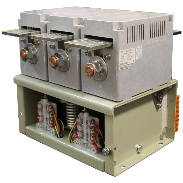 КВТ-1,14-5/1000-3 У3 трёхполюсный 220В 4з+3р нереверсивный, без реле IP00 контактор вакуумный (ЭТ)