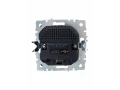 BRITE Розетка 1-местная с заземлением со шторками 16А с USB A+A 5В 3,1А РЮш10-2-БрА алюминий ИЭК