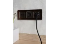 BRITE Розетка 1местная с заземлением со шторками 16А USB A+A 5В 2,1А РЮш10-1-БрТБ темная бронза ИЭК