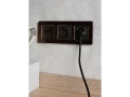 BRITE Розетка 1местная с заземлением со шторками 16А USB A+A 5В 3,1А РЮш10-2-БрТБ темная бронза ИЭК