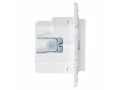 SKANDY Розетка с заземлением с защитными шторками 16А с USB C 18Вт SK-R17W арктический белый IEK
