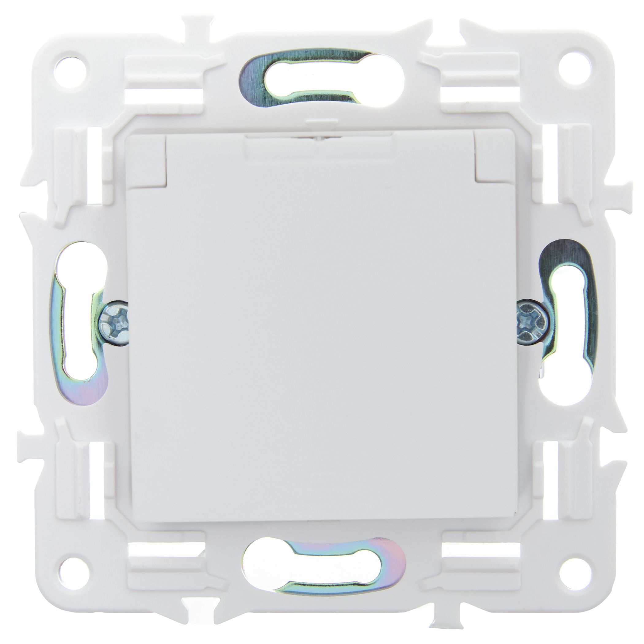 SKANDY Розетка 1-местная с заземлением со шторками и крышкой 16А IP44 SK-R11W арктический белый IEK