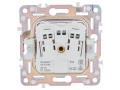 SKANDY Розетка 1-местная с заземлением со шторками и крышкой 16А IP44 SK-R11W арктический белый IEK