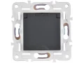 SKANDY Розетка 1-местная с заземлением с защитными шторками и крышкой 16А IP44 SK-R11G графит IEK
