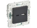 SKANDY Розетка USB A+C 3,1А SK-R14G графит IEK