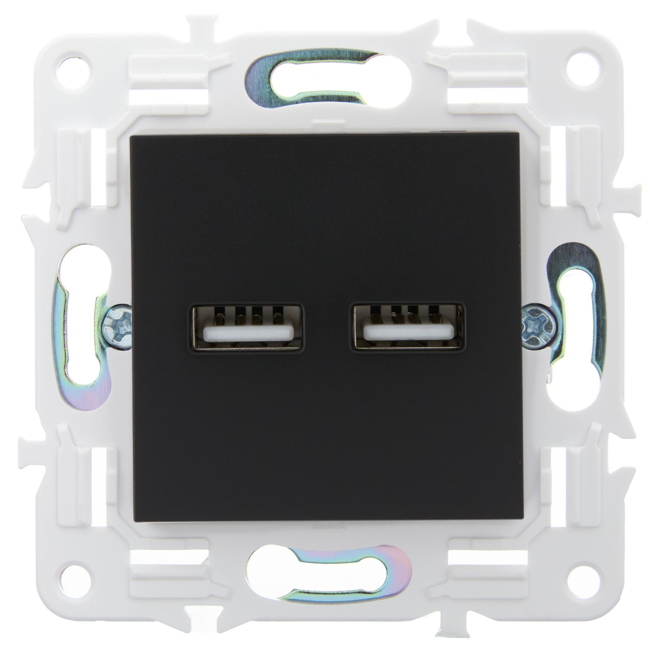 SKANDY Розетка USB A+A 3,1А SK-R15Bl черный IEK