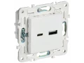 SKANDY Розетка USB A+C 18Вт SK-R13W арктический белый IEK