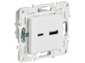SKANDY Розетка USB A+C 18Вт SK-R13W арктический белый IEK
