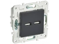 SKANDY Розетка USB A+A 3,1А SK-R15G графит IEK