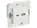 SKANDY Розетка USB A+C 3,1А SK-R14W арктический белый IEK