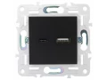 SKANDY Розетка USB A+C 18Вт SK-R13Bl черный IEK