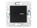 SKANDY Розетка USB A+C 18Вт SK-R13Bl черный IEK