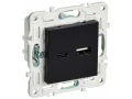 SKANDY Розетка USB A+C 18Вт SK-R13Bl черный IEK
