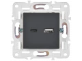 SKANDY Розетка USB A+C 18Вт SK-R13G графит IEK