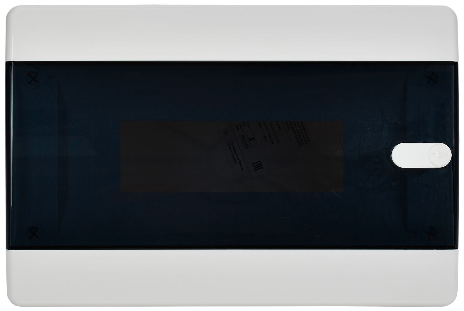 Корпус пластиковый ЩРВ-П-12 IP41 черная прозрачная дверь UNION Compact ИЭК