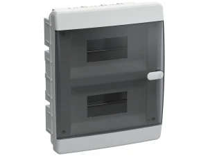 Корпус пластиковый ЩРВ-П-18 IP41 черная прозрачная дверь UNION Compact ИЭК